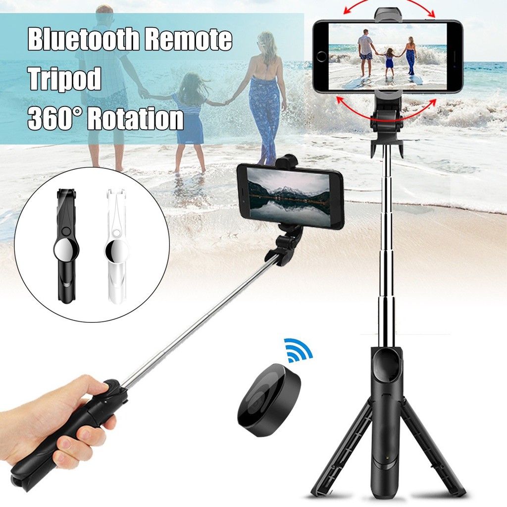 Gậy Chụp Ảnh Tự Sướng XT09S Có Gương Selfie Kèm 3 Chân Đứng Tripod Kết Nối Bluetooth - Remote Điều Khiển Từ Xa | BigBuy360 - bigbuy360.vn