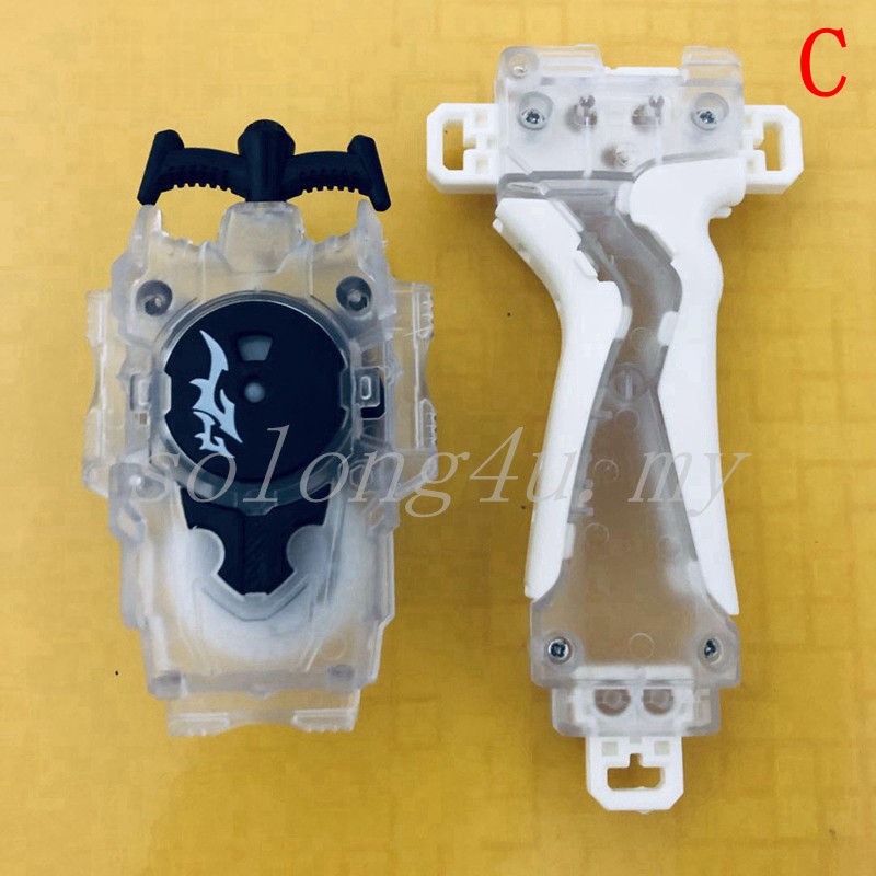 Bệ phóng con quay đồ chơi hướng bên trái S3 trong suốt có tay cầm