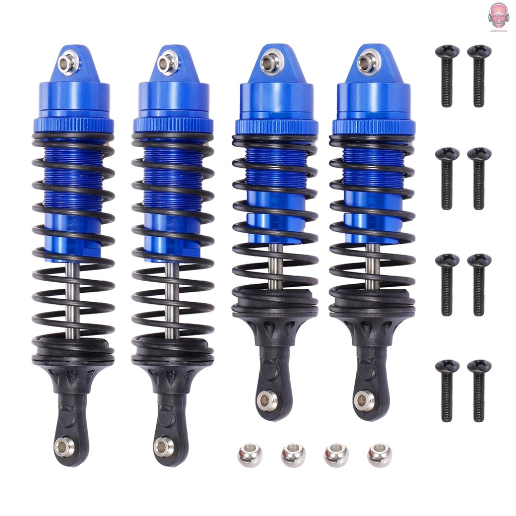 Set 4 Phuộc Giảm Xóc Trước Sau Bằng Nhôm Cho Xe Điều Khiển Từ Xa 1 / 10 Traxxas Slash 4x4 4wd