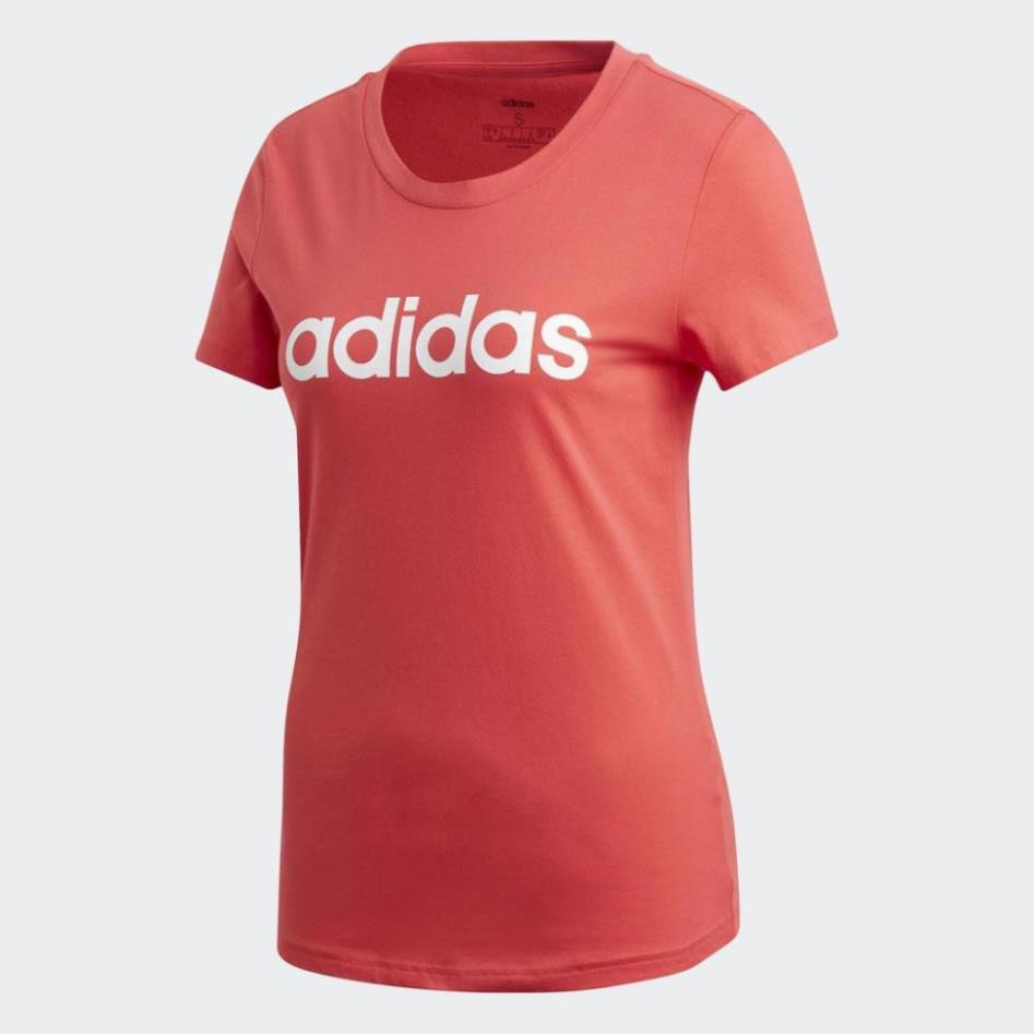 Áo phông adidas NOT SPORTS SPECIFIC Essentials Linear Nữ Màu hồng FM6427 Xịn 🎁 ཾ 💝  ཾ