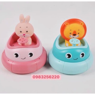 Đồ chơi bồn tắm phi thuyền xoay tự động hình Thỏ, Sư tử