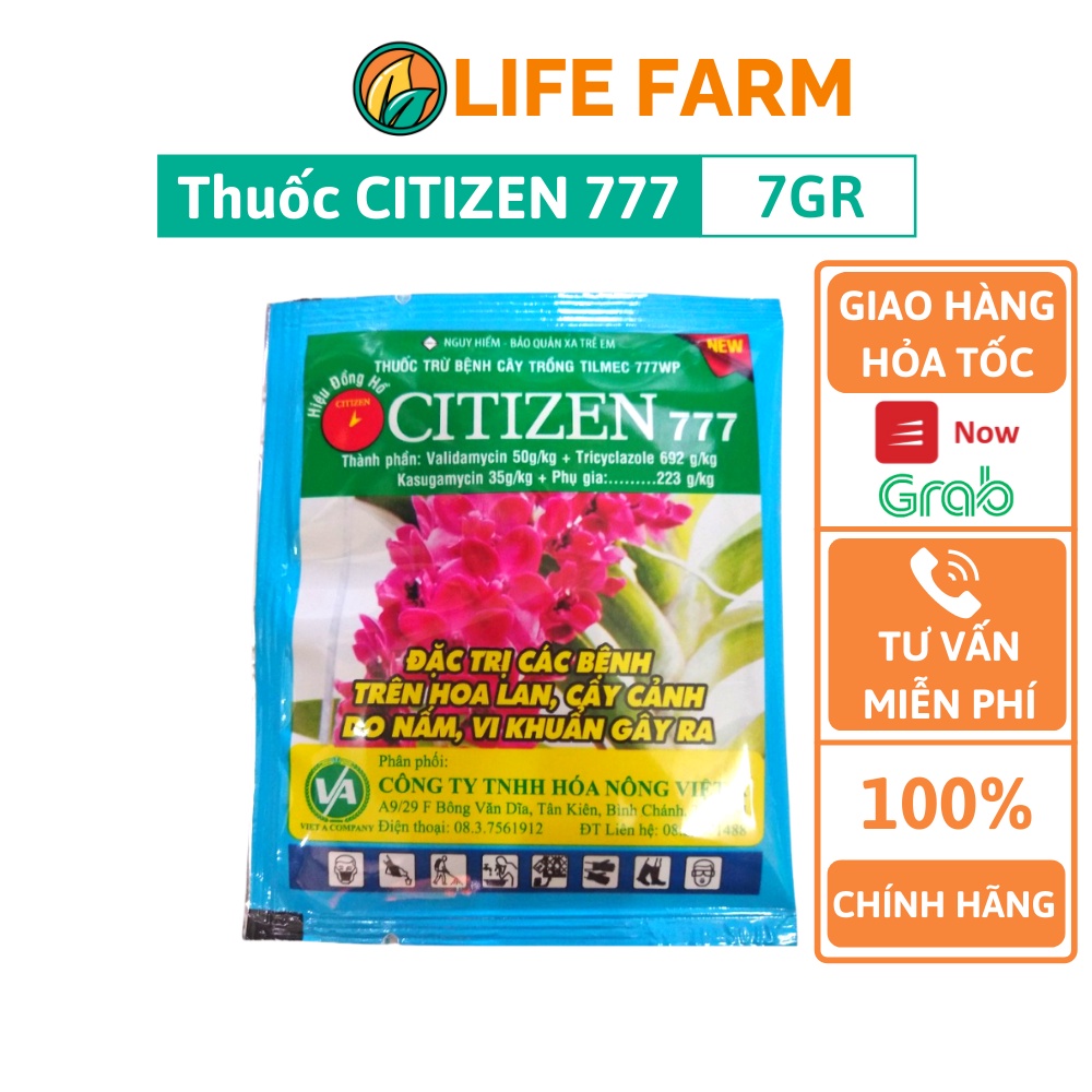 Citizen 777 Chuyên Diệt Các Bệnh Trên Hoa Lan Và Cây Cảnh - Gói 7gr.(TCZ-001)