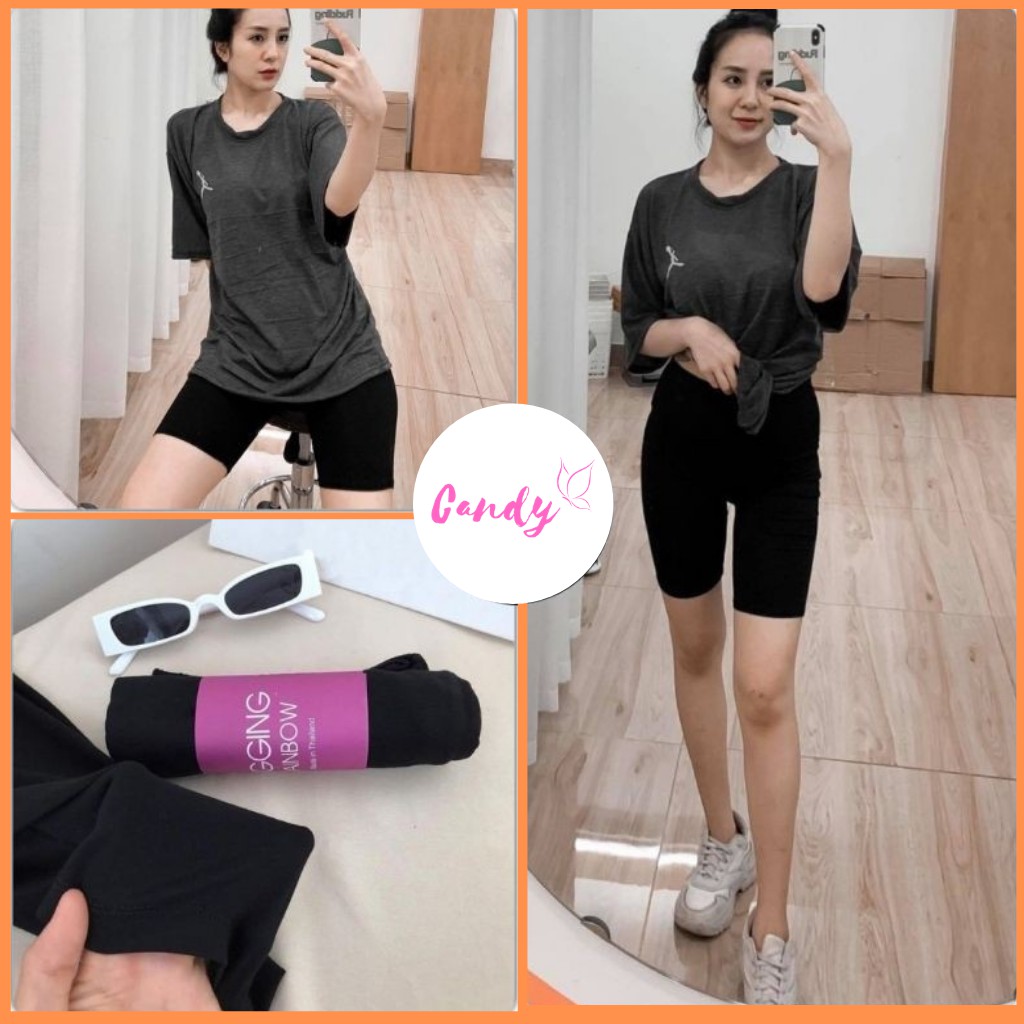 Quần Legging Lửng Nữ Dáng Ngắn Co Dãn Đàn Hồi, Quần Legging Đùi Nữ Thể Thao Siêu Tôn Dáng - Tặng Kèm Khẩu Trang | BigBuy360 - bigbuy360.vn