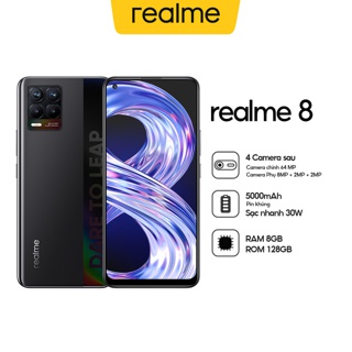  Điện thoại Realme 8 (8Gb/128Gb) - Hàng Chính Hãng
