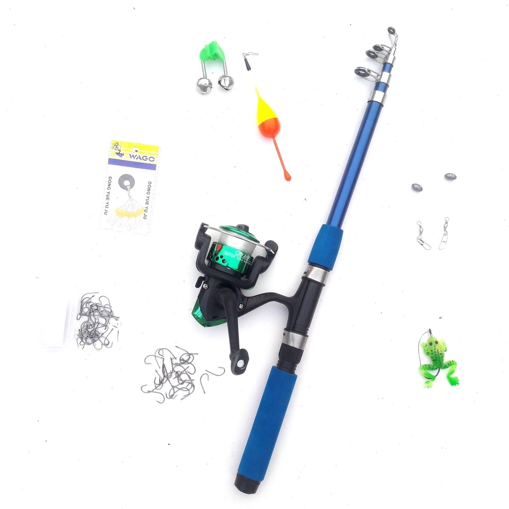Trọn Bộ Cần Câu 1m8 đến 3m6 ,Máy Câu, Cước Câu,Phao Câu, Chì Câu, Lưỡi Câu Giá Rẻ, Nhái Giả
