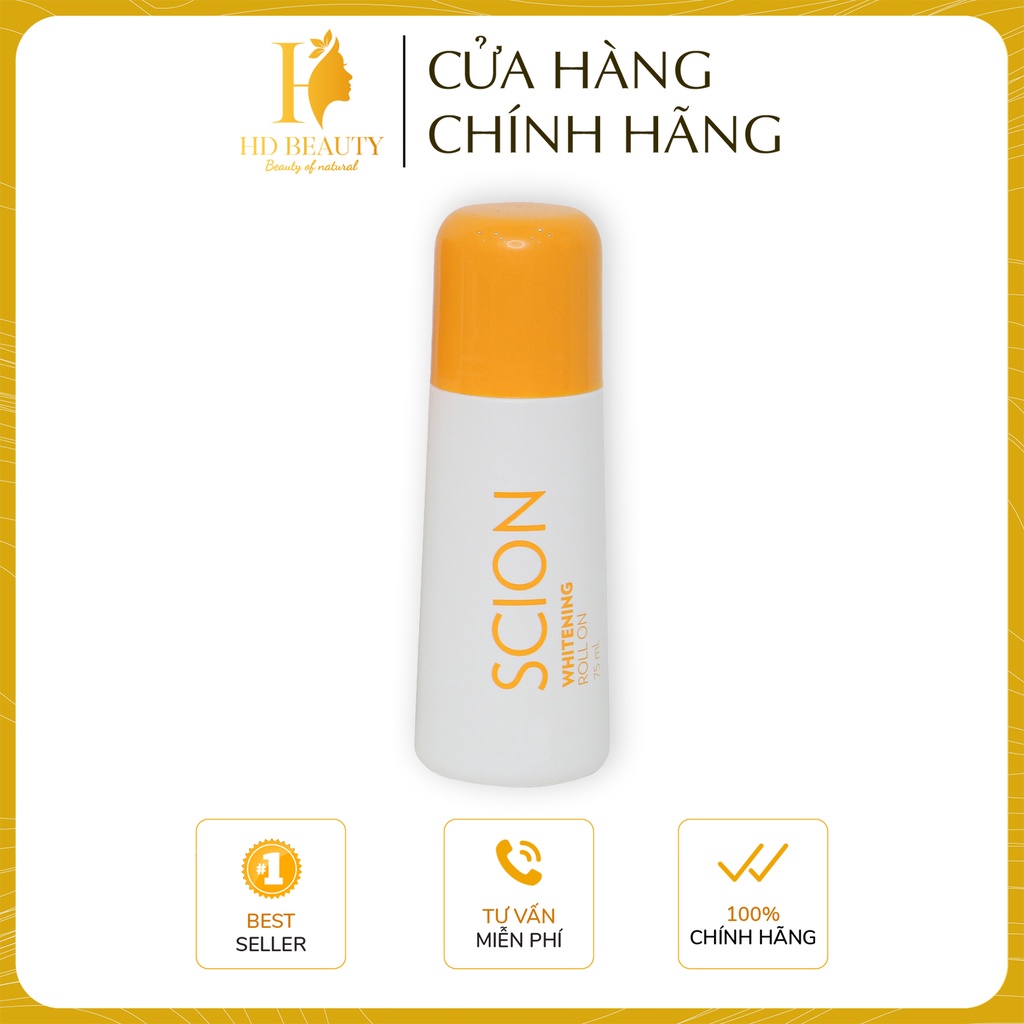 Lăn khử mùi Scion Nuskin 75ml ngăn mùi hôi nách không làm ố quần áo, làm sáng vùng da dưới cánh tay