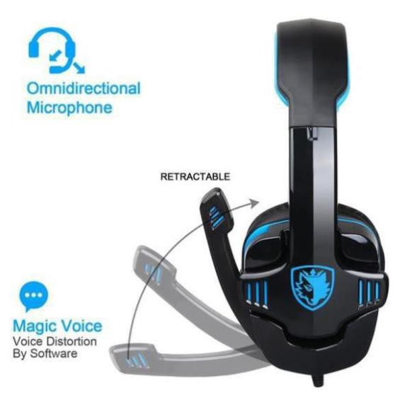 Tai nghe gaming  SA-708  SADEST GT  trùm tai Headphone gaming có mic tiện dụng cho PS4 PC Laptop | BigBuy360 - bigbuy360.vn