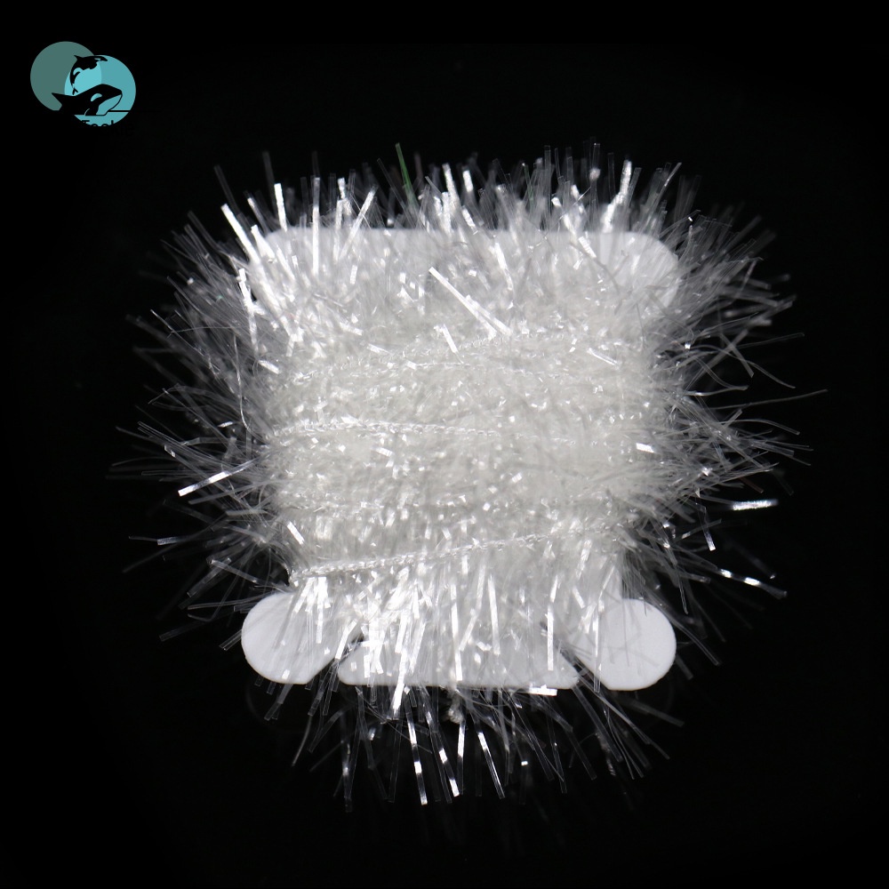 Đèn Nháy Pha Lê Chenile Hackle Nhấp Nháy Cho Streamer Egg Salmon Trout Fly Marabou Crappie Jigs