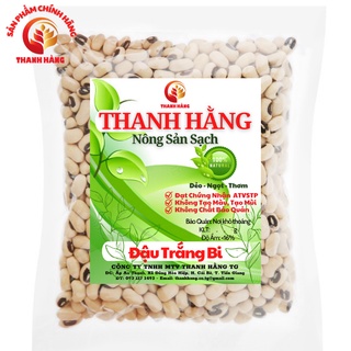 1kg đậu trắng bi hữu cơ – đậu mắt đen giống thuần chủng – nông sản sạch thanh hằng