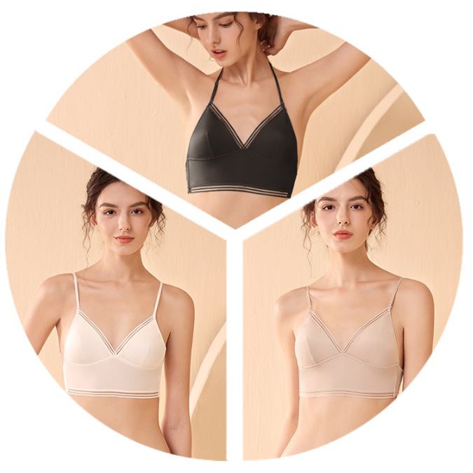 Bralette Trơn Hở Lưng Đệm Mỏng B321