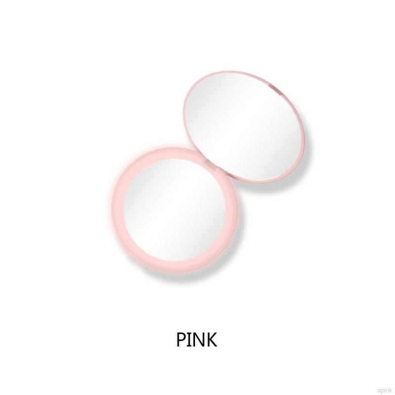 Gương trang điểm phóng đại 10X HD tích hợp đèn LED chiếu sáng tiện dụng