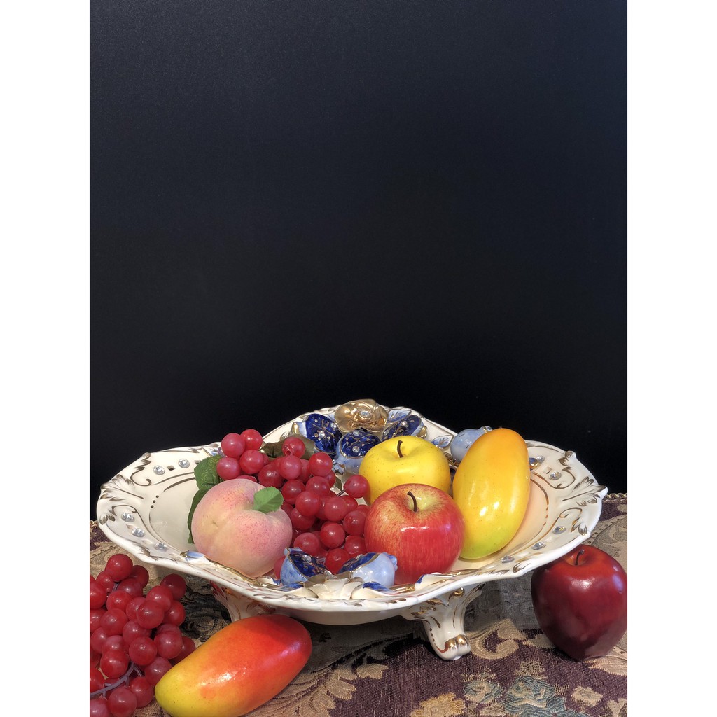 [GIAHUYDIET-GIAMGIA] Đĩa đựng hoa quả CB20-DQ1 họa tiết nổi 3d hình quả lựu siêu đẹp