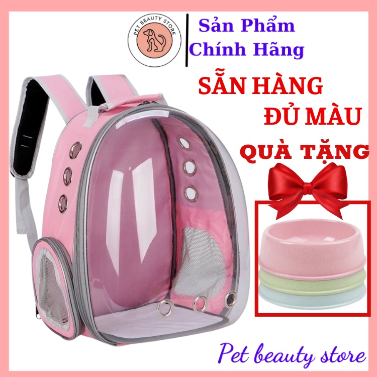 Balo mèo phi hành gia trong suốt vận chuyển chó mèo dưới 7kg