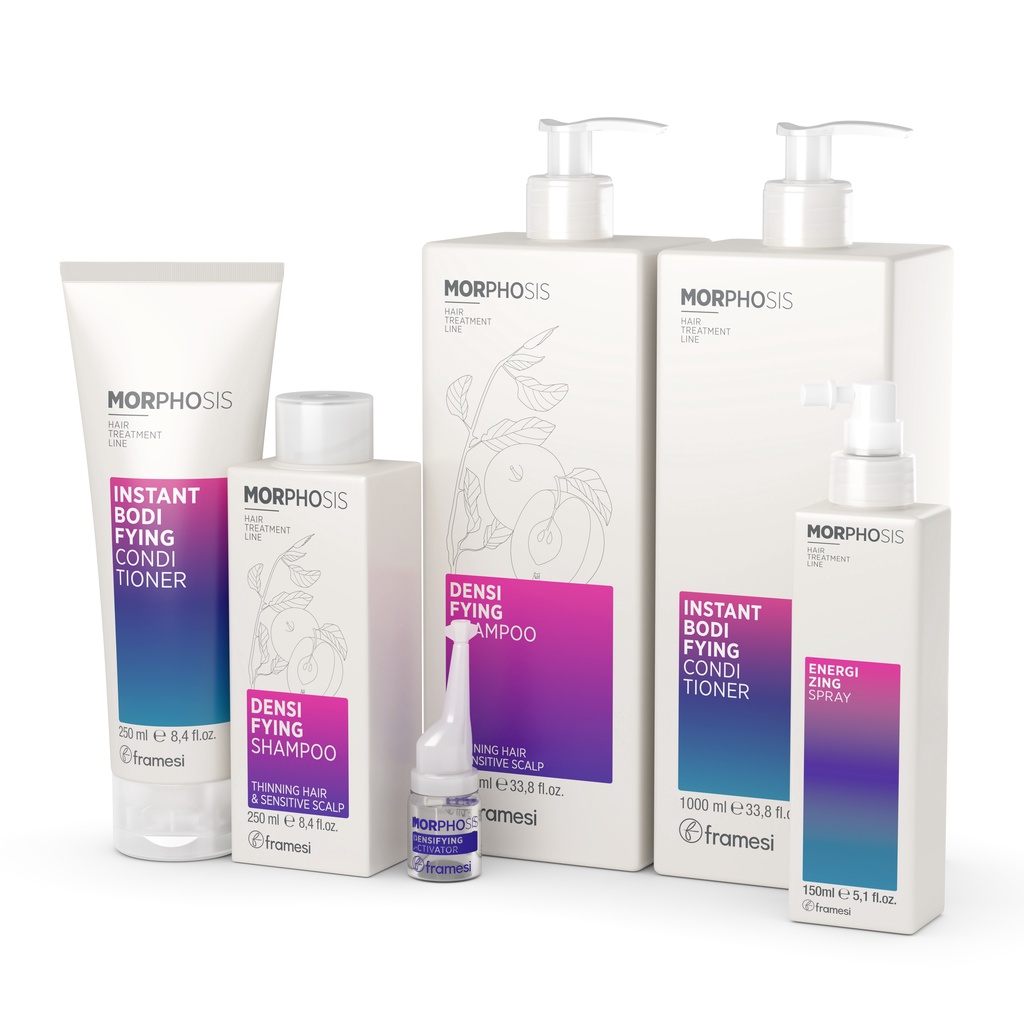 Xịt dưỡng giảm gãy rụng ,tăng mọc tóc chính hãng Framesi Morphosis Energizing Spray 150ml - Hàng Ý