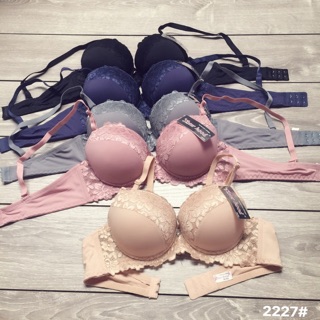 Áo ngực,áo lót thái lan cao cấp đệm nâng dày 4cm mặc áo dài Sisterhood ren, có gọng dễ thương Double T#2227