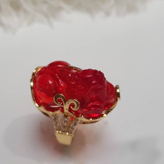 Nhẫn Tỳ Hưu- Mạ Vàng 24K