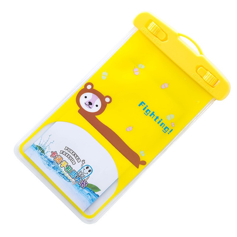 Túi đựng điện thoại chống nước đi mưa, đi biển siêu dễ thương Thế Giới Khăn