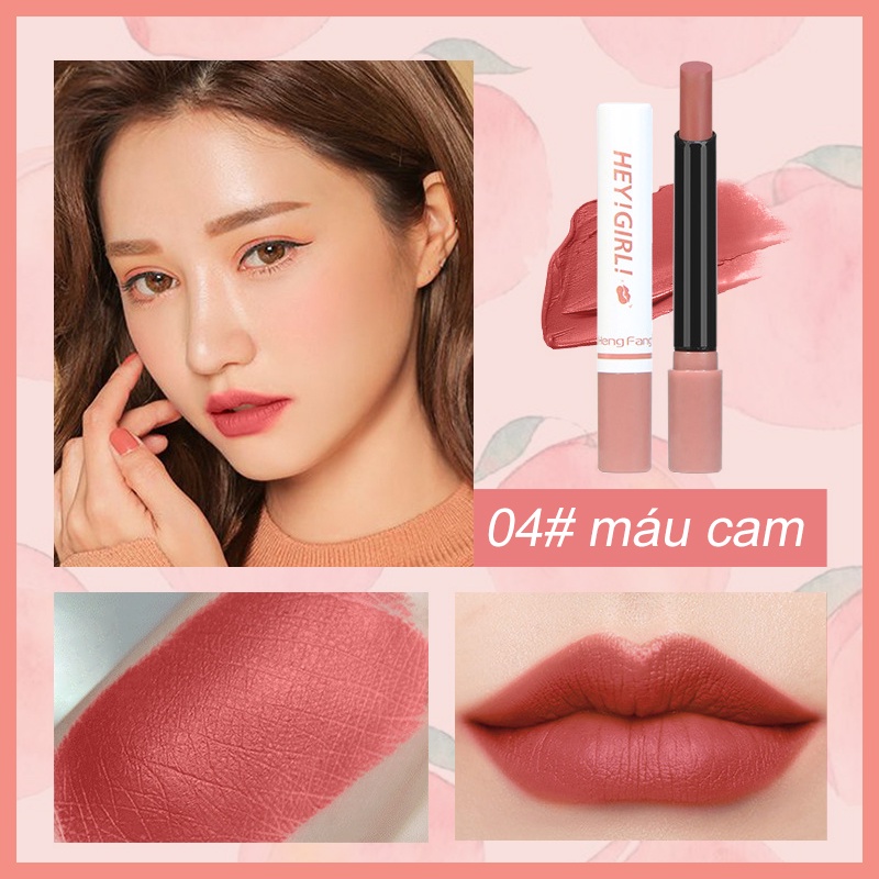 HENGFANG Set 4 cây Son Tuýp nhỏ Velvet Matte Lipstick Son môi không thấm nước và lâu trôi (KB-CY04)