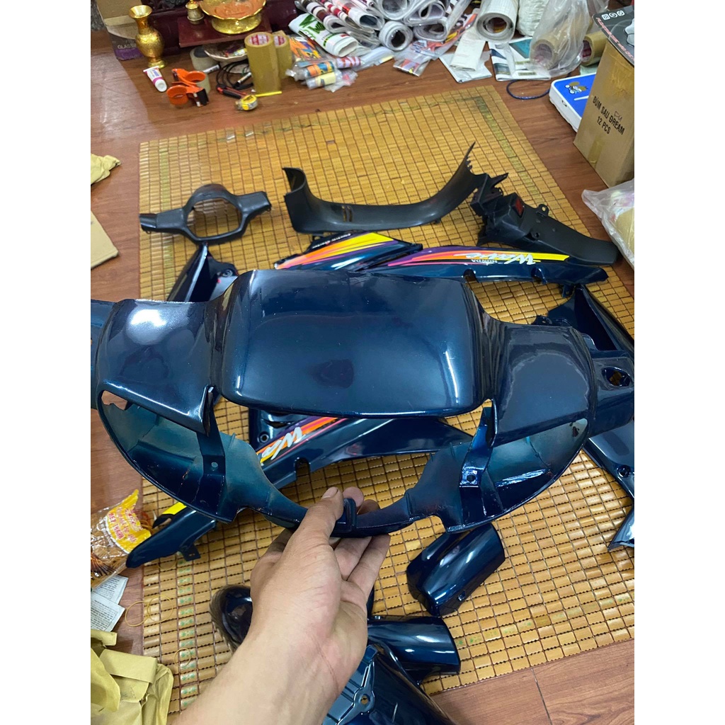 Dàn áo Wave nhỏ hàng Việt Nam loại 1 màu Xanh Nhớt