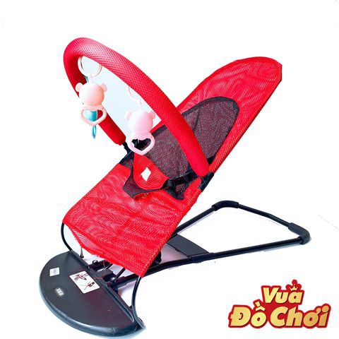 Ghế rung cho bé có thú treo +thanh đồ chơi MB100