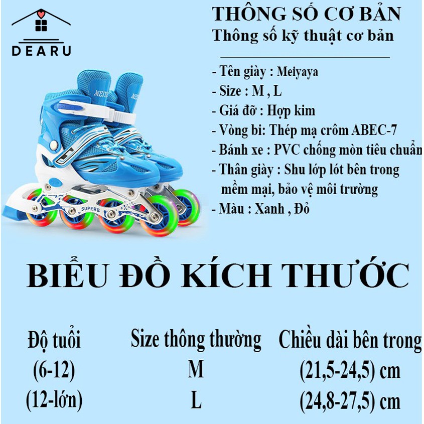 Giày trượt Patin cho người lớn và trẻ em, Giày trượt Patin chất lượng cao, bảo hành 1-1