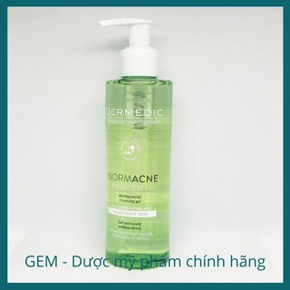 Gel làm sạch cho da dầu mụn DERMEDIC Normacne Antibacterial Cleansing Gel