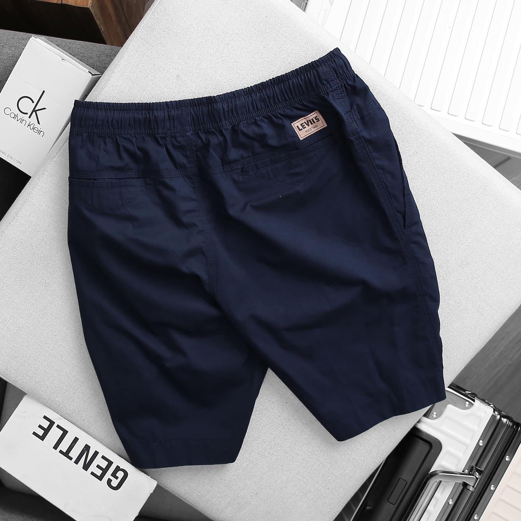 Quần short nam bigsize cao cấp, quần đùi nam kaki lưng thun co giãn