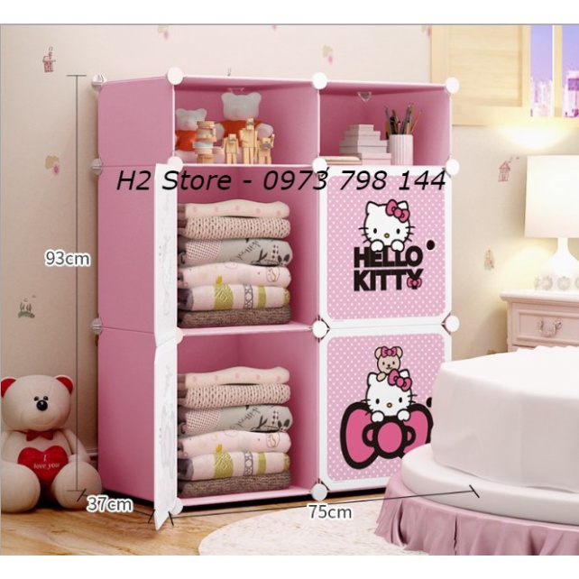 TỦ NHỰA LẮP GHÉP 4 Ô VÀ 2 Ô NHỎ ĐỂ ĐỒ ĐA NĂNG THÔNG MINH sâu 37cm ( chọn mẫu theo phân loại )