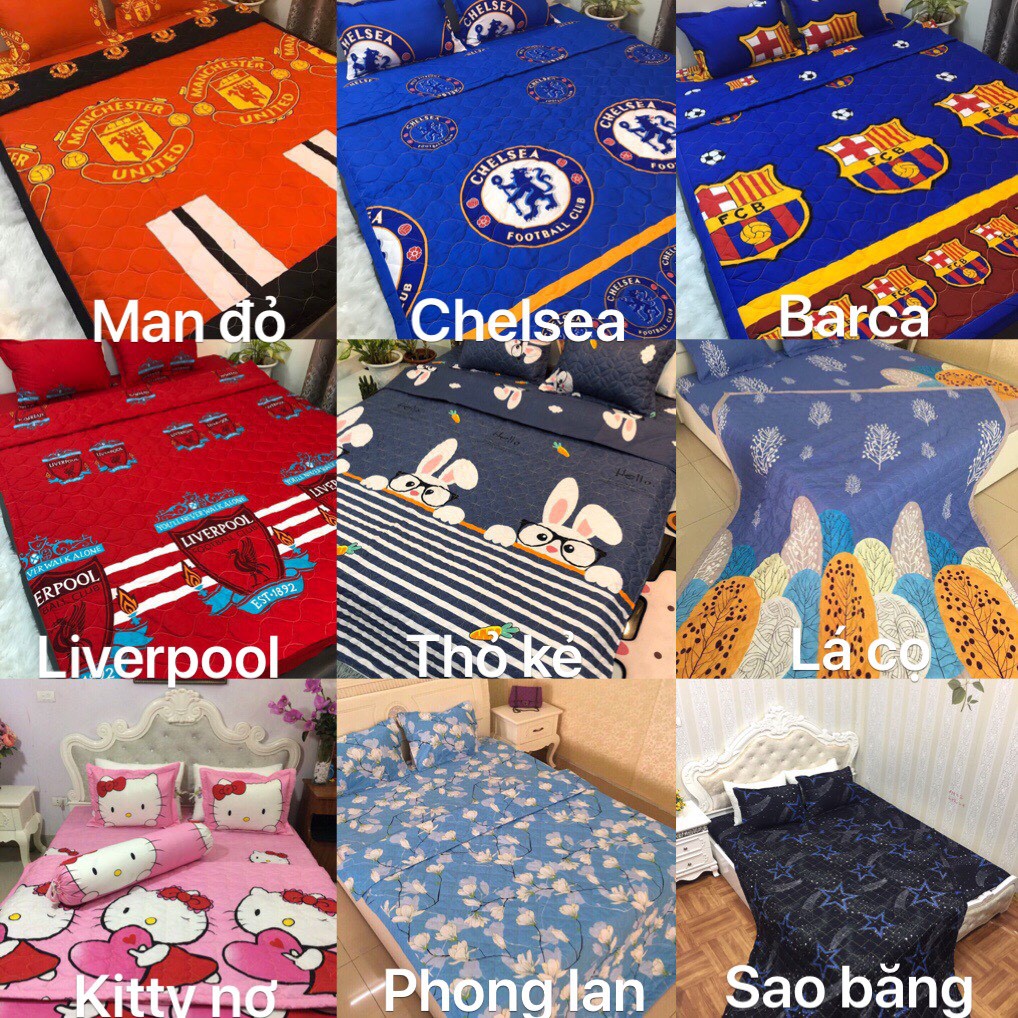 Bộ Ga chun kèm 2 vỏ gối nằm đủ size chất Cotton Poly -> Được chọn mẫu qua tin nhắn Shop | BigBuy360 - bigbuy360.vn