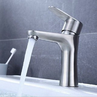 Vòi lavabo nóng lạnh inox 304, Vòi nước chậu rửa mặt