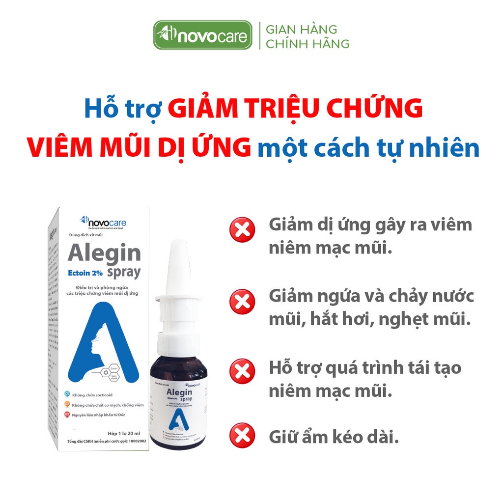 Xịt Mũi Dị Ứng Alegin Spay An Toàn Cho Trẻ Nhỏ Và Phụ Nữ Có Thai