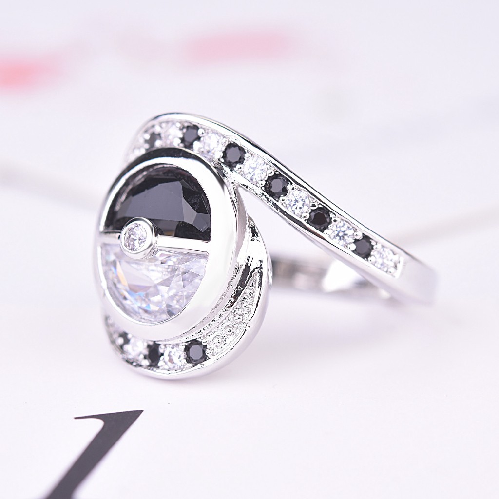 Nhẫn Mạ Bạc 925 Hình Quả Bóng Elf Sáng Tạo