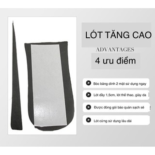Lót tăng cao, lót giày, lót cao, lót cao cho giày da giày thể thao