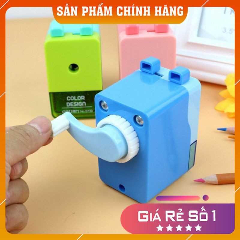 Máy Gọt Bút Chì Quay Tay 0739 - Đồ Dùng Học Tập - Ánh Dương - Gọt Bút Chì Dễ Thương