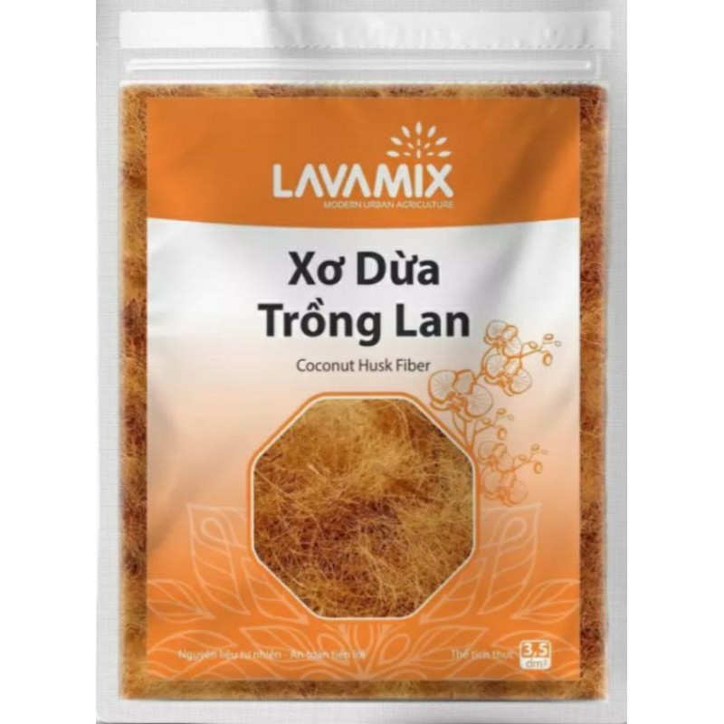Xơ dừa trồng lan Lavamix - Nguyên Liệu tự nhiên