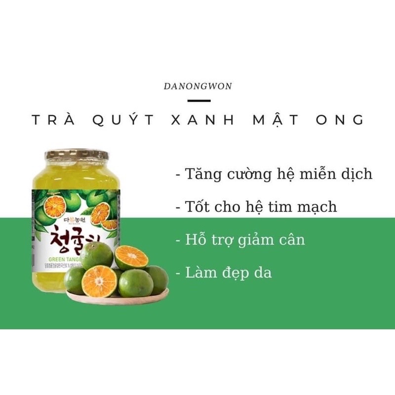 [DATE MỚI] Quýt xanh mật ong Hàn quốc DANONGWON hũ 1kg