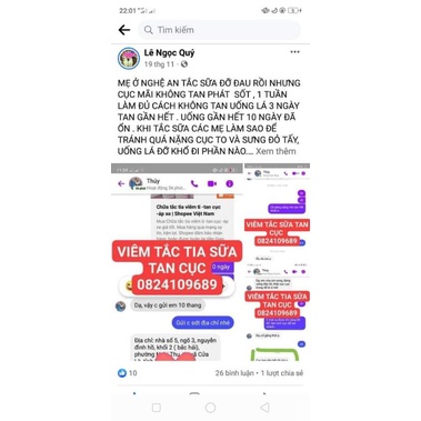 CHỮA TẮC TIA, VIÊM VÚ , TAN CỤC  TRƯỚC SAU ÁP SE