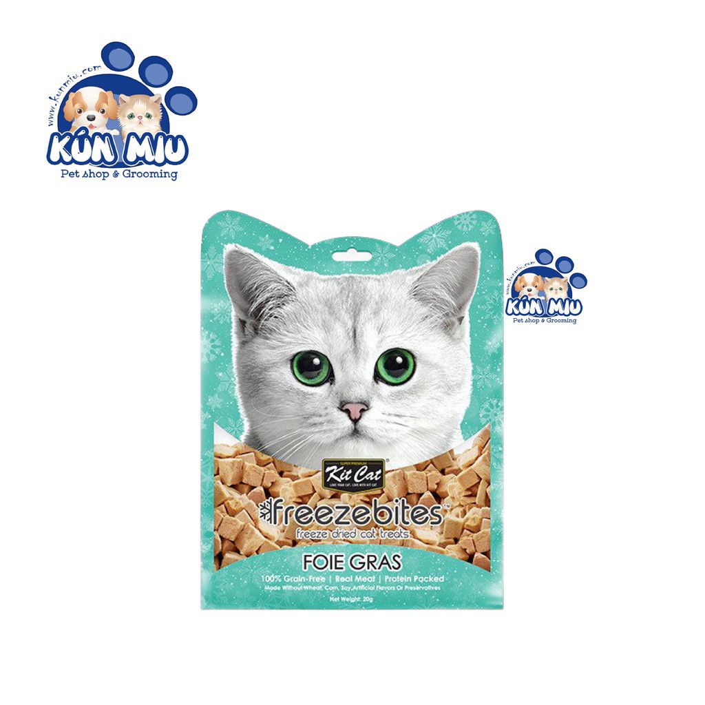 Thức ăn dinh dưỡng thịt đông khô cho mèo Snack Freeze Bites KitCat 15g