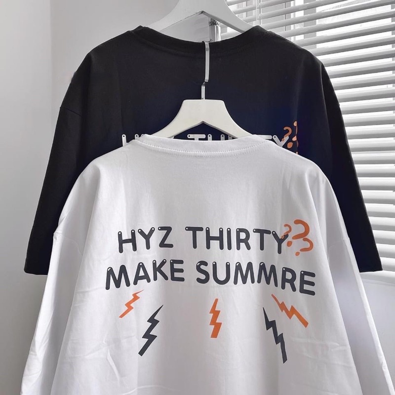 (có sẵn) Áo thun form rộng oversize tay lỡ Thirty unisex (nam nữ mặc được)