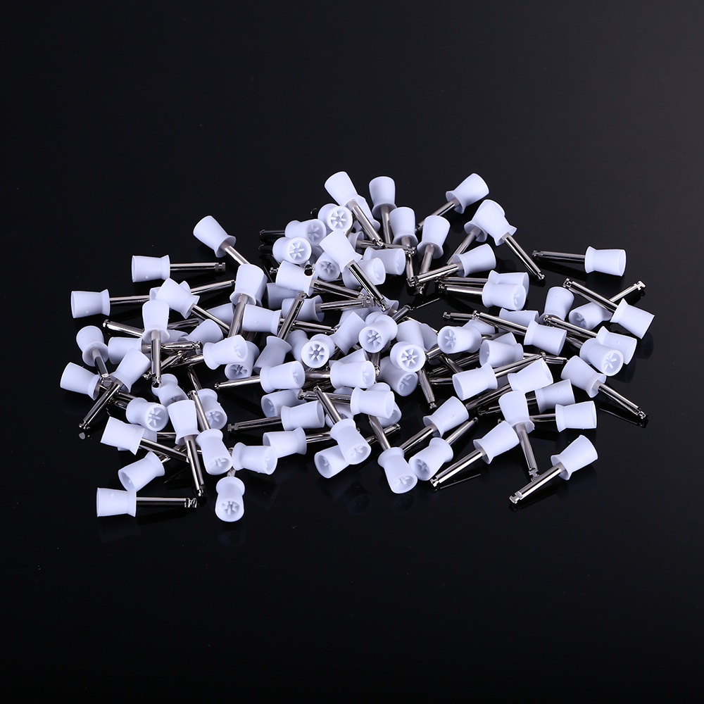 Set 100 Cốc Đánh Bóng Răng Bằng Cao Su Chất Lượng Cao