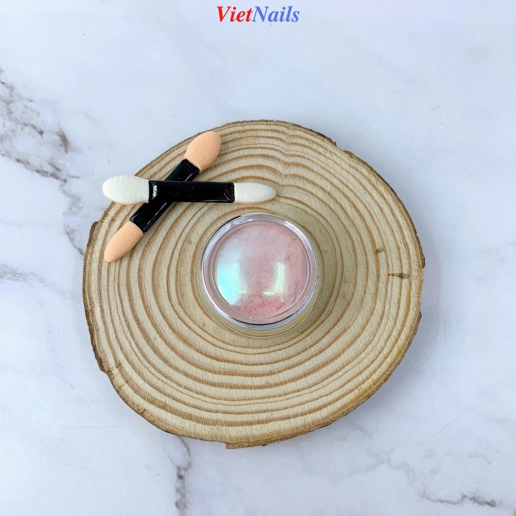 Set 6 Hũ Tráng Gương Ánh Nhũ Trang Trí Nail