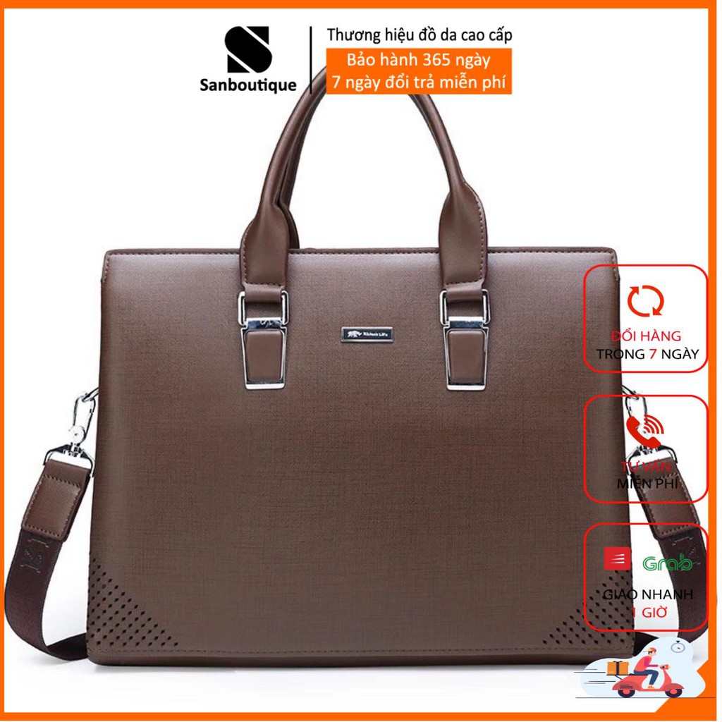 Cặp da rhinos Life 9622.Cặp Da Công Sở Cao cấp.Túi Xách Công Sở.Túi Da Laptop. | BigBuy360 - bigbuy360.vn