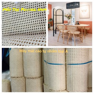 Lưới mây mắt cáo tự nhiên 100% khổ 60 cm tẩy trắng