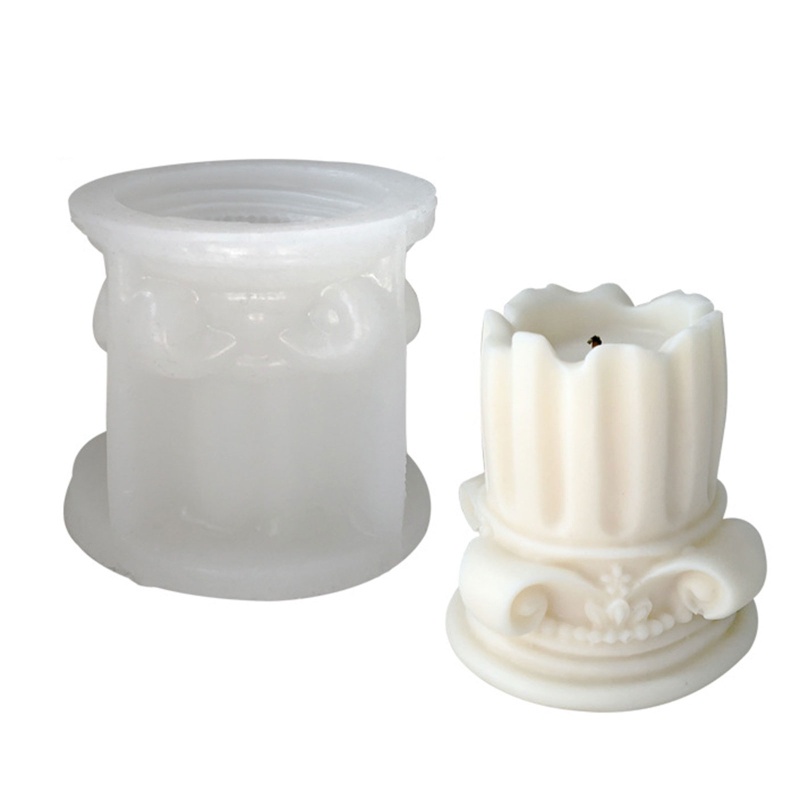 Khuôn Làm Nến Thủ Công Hình Cột Phong Cách La Mã Cổ Điển Siêu Bền Linh Hoạt