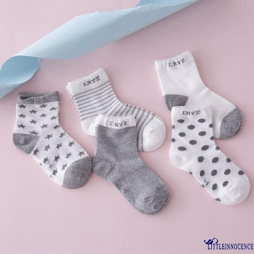 ❤XZQ-5 Pairs Baby Boy Girl Cotton Cartoon Socks NewBorn Infant Toddler Kids Soft Sock