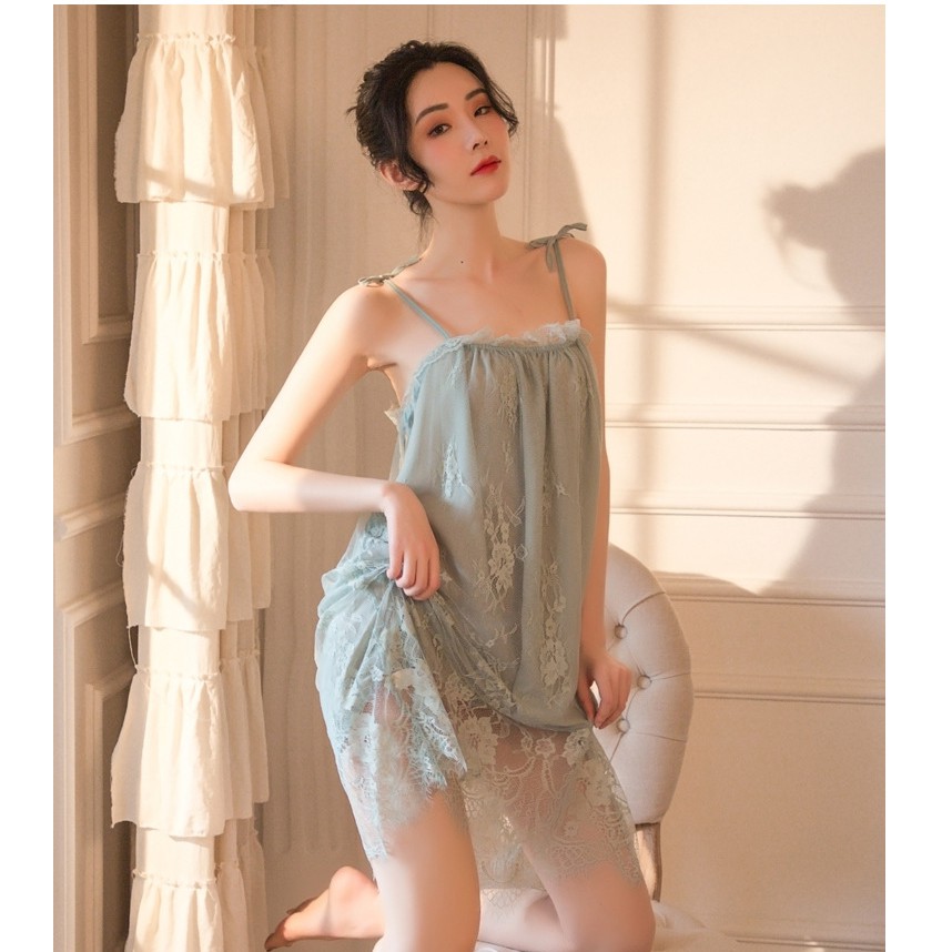 Váy Ngủ Xuyên Thấu B1023 Đầm Công Chúa Voan Ren Cao Cấp Quảng Châu | BigBuy360 - bigbuy360.vn