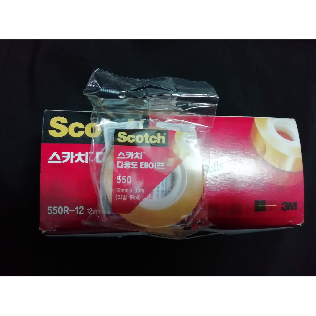 Băng keo trong suốt 3M Hàn Quốc 550R-12