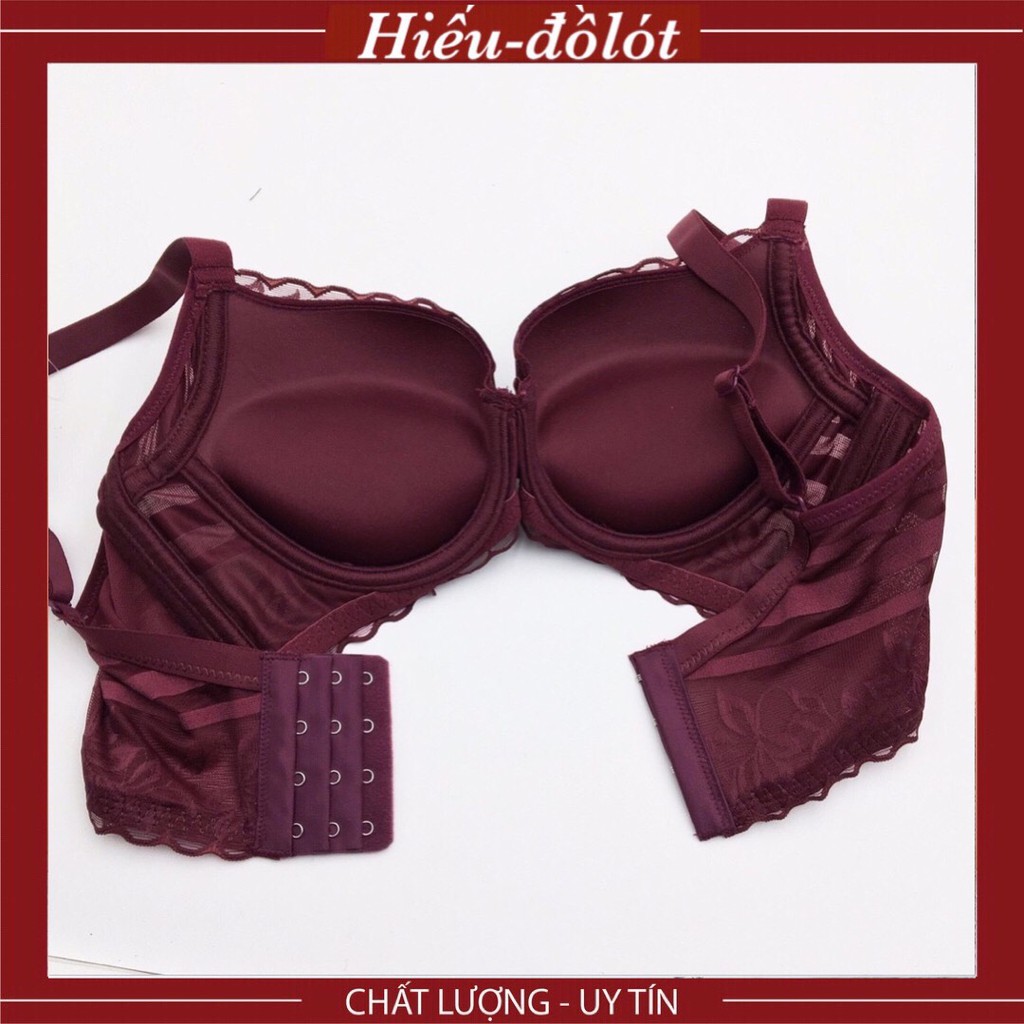 Áo Ngực Nữ Cotton Ren Lovely Đệm Siêu Nâng 4.5cm ⚡FreeShip⚡ Dây Lưng Bản To 4 Móc Cài Cao Cấp A1126 Hieu Store24h | BigBuy360 - bigbuy360.vn