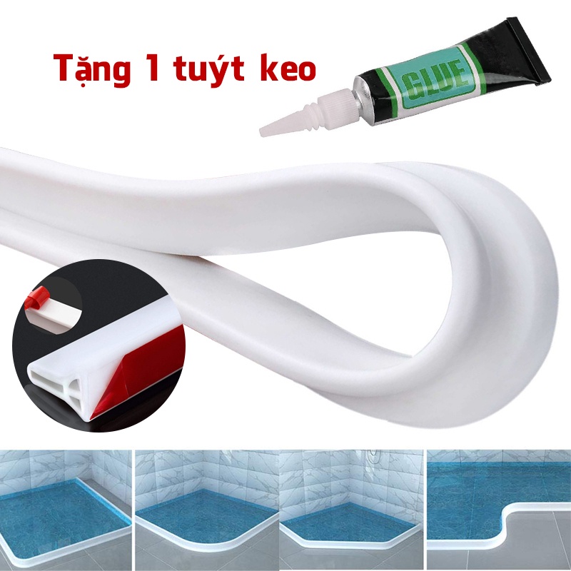 Ron Thanh Dài Chặn Ngăn Nước Nhà Tắm Nhà Bếp Silicone 45mm Legaxi