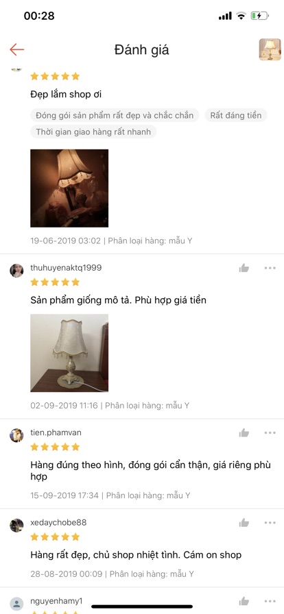 Đèn Ngủ Để Bàn